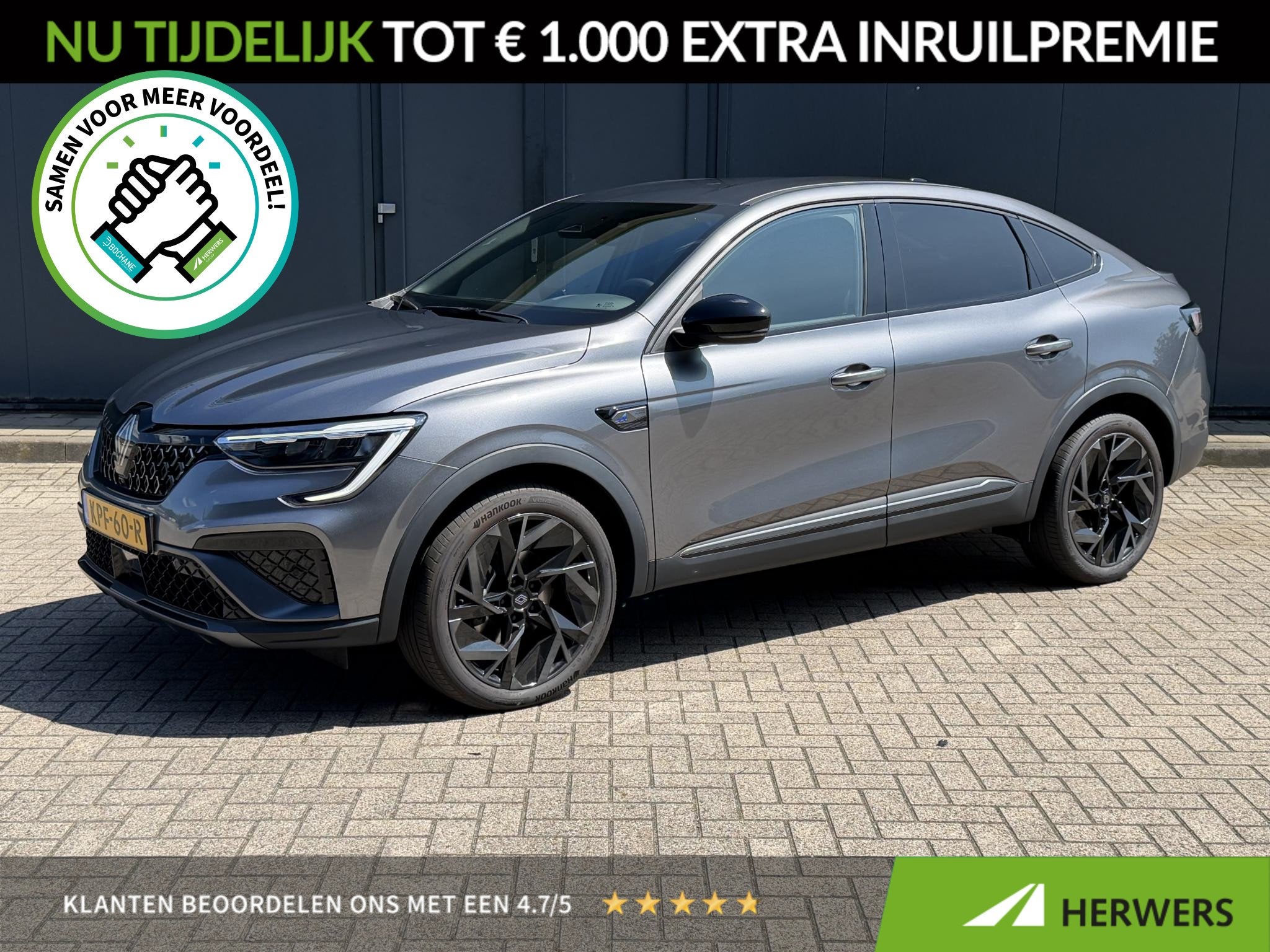 Renault Arkana 1.6 E-Tech full hybrid 145 esprit Alpine / Fa, Auto's, Arkana, Automatische klimaatregeling, Gebruikt, Bedrijf