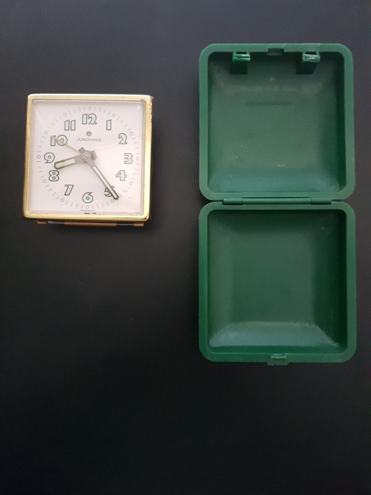 Vintage Junghans Reiswekker - Art Deco Stijl, Ophalen of Verzenden