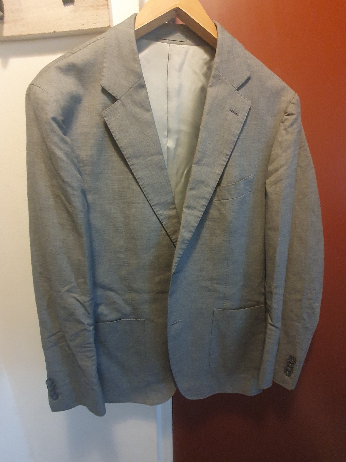 Suitsupply Havana FL Colbert - Maat 50 - Grijs, Ophalen, Maat 48/50 (M), Grijs, Gedragen