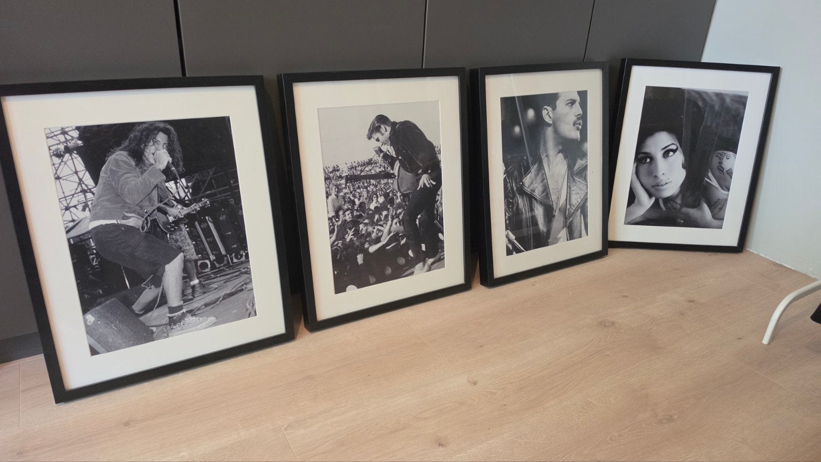 4x ikea ribba lijsten zwart ikea 50x40, Ophalen, Fotolijst, Zwart, Glas