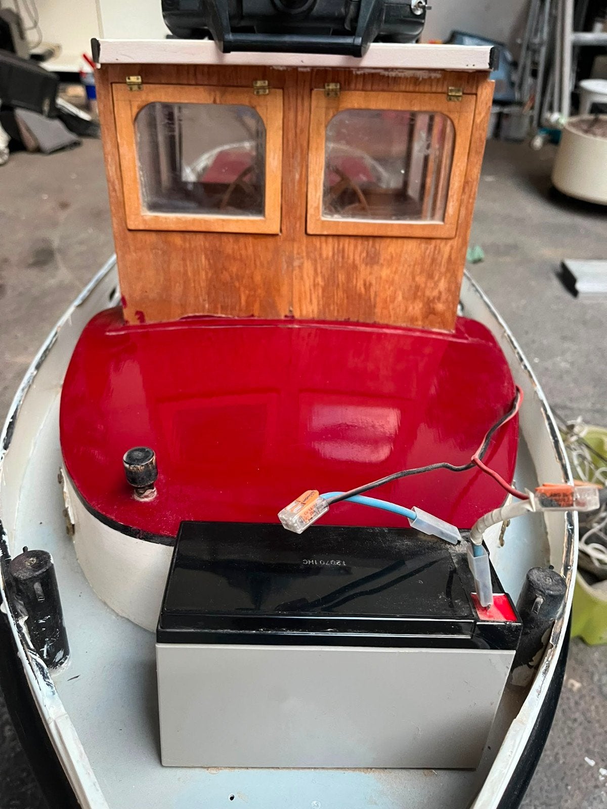 Grote RC Modelboot met Futaba Afstandsbediening, Hobby en Vrije tijd, Modelbouw | Radiografisch | Overige, Ophalen of Verzenden