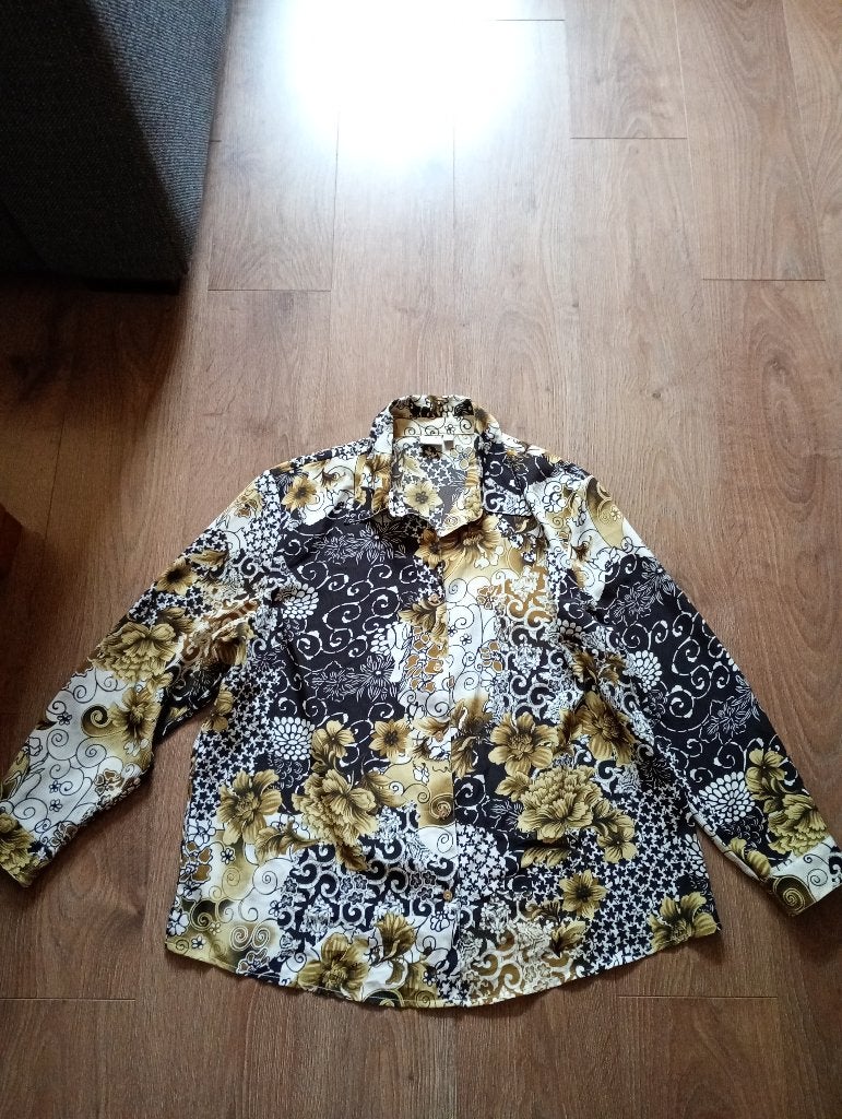 Mooie gekleurde blouse mt 50, Kleding | Dames, Meerkleurig, Maat 46/48 (XL) of groter, Zo goed als nieuw, Oscar B