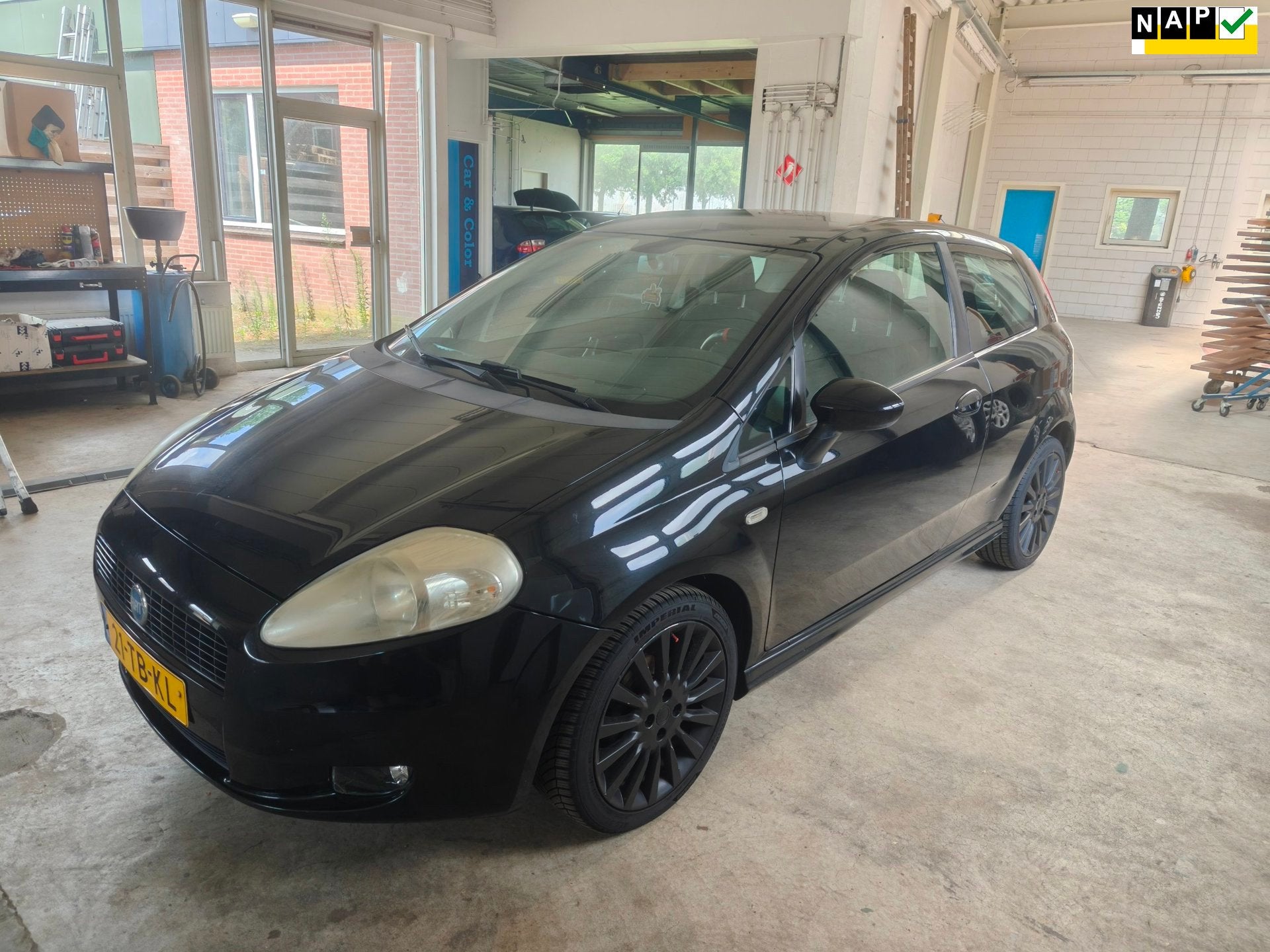 Fiat Grande Punto 1.4-16V Sport,, Voorwielaandrijving, 400 kg, Grande Punto, Zwart
