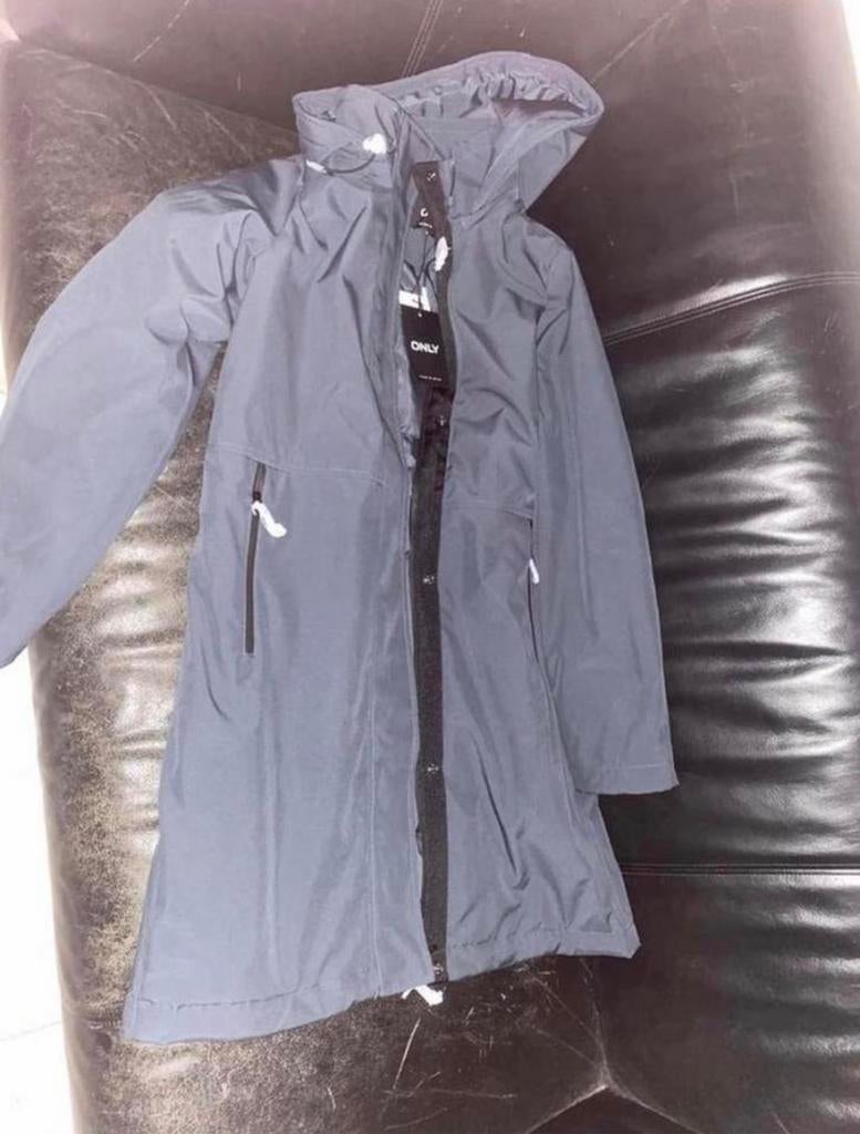 Only Parka jas blauwgrijs medium nieuw, Ophalen of Verzenden, Zo goed als nieuw, Maat 38/40 (M), Zwart