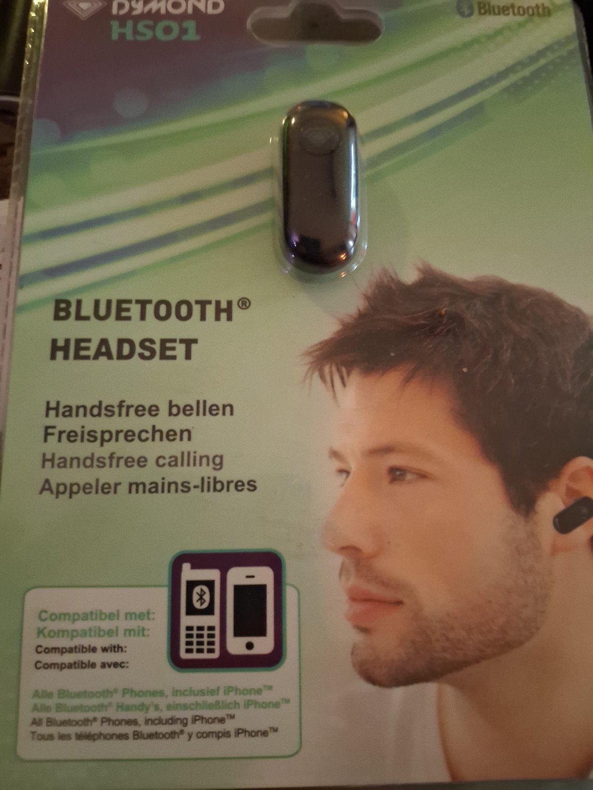 Dymond HSO1 Bluetooth Headset - Handsfree bellen, Telecommunicatie, Carkits, Complete carkit, Nieuw, Ophalen of Verzenden, Opbouw