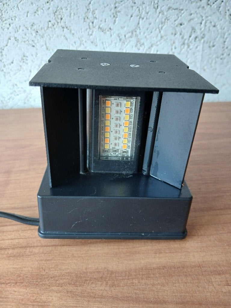 Led Buiten wandlamp, Tuin en Terras, Buitenverlichting, Zo goed als nieuw, Wandlamp, Staal, Minder dan 50 watt, Netvoeding, Led