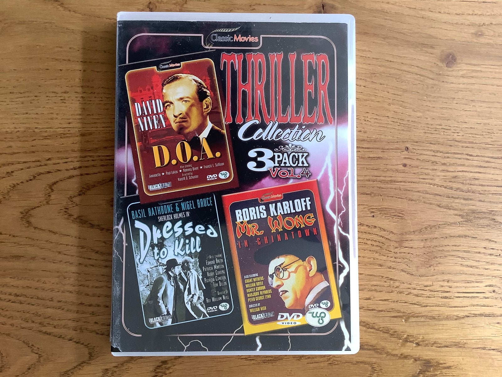 3). Thriller Collection, Mr. Wong, D.O.A., Dressed to Kill., Ophalen of Verzenden, Zo goed als nieuw