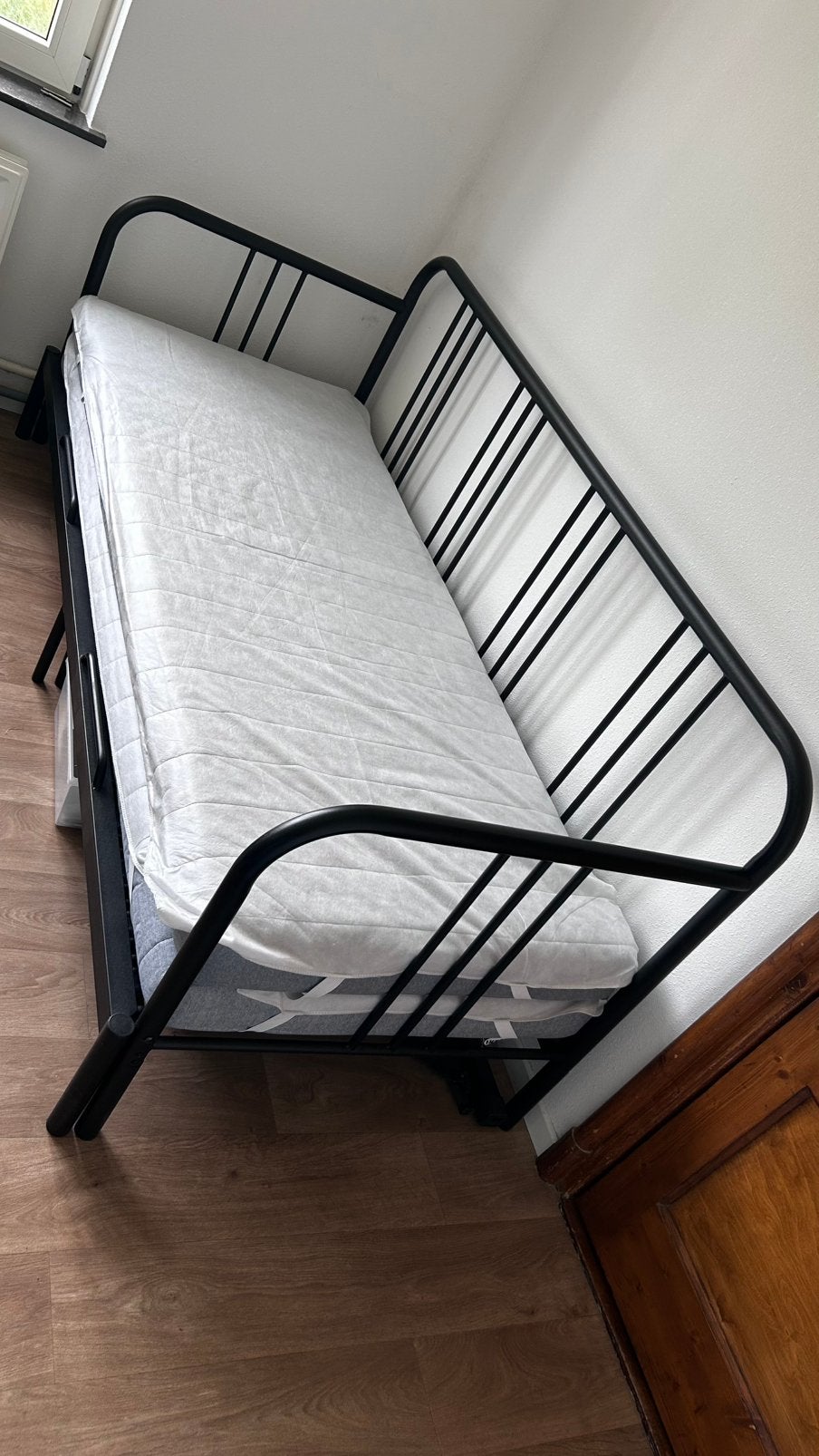 Ikea fyresdal bed / slaap bank / onderschuif bed, Ophalen, Zo goed als nieuw, Tweepersoons