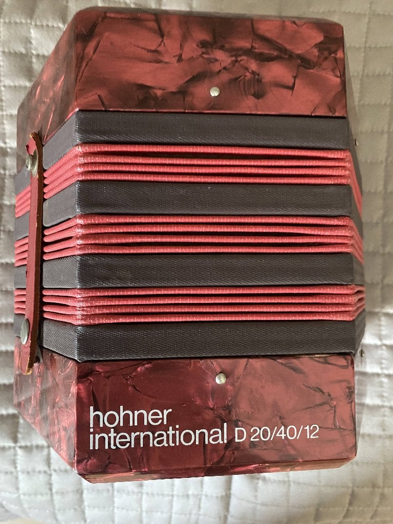 Horner hand accordeon D20/40/12, Muziek en Instrumenten, Accordeons, Gebruikt, Met riemen, Verzenden, Overige formaten