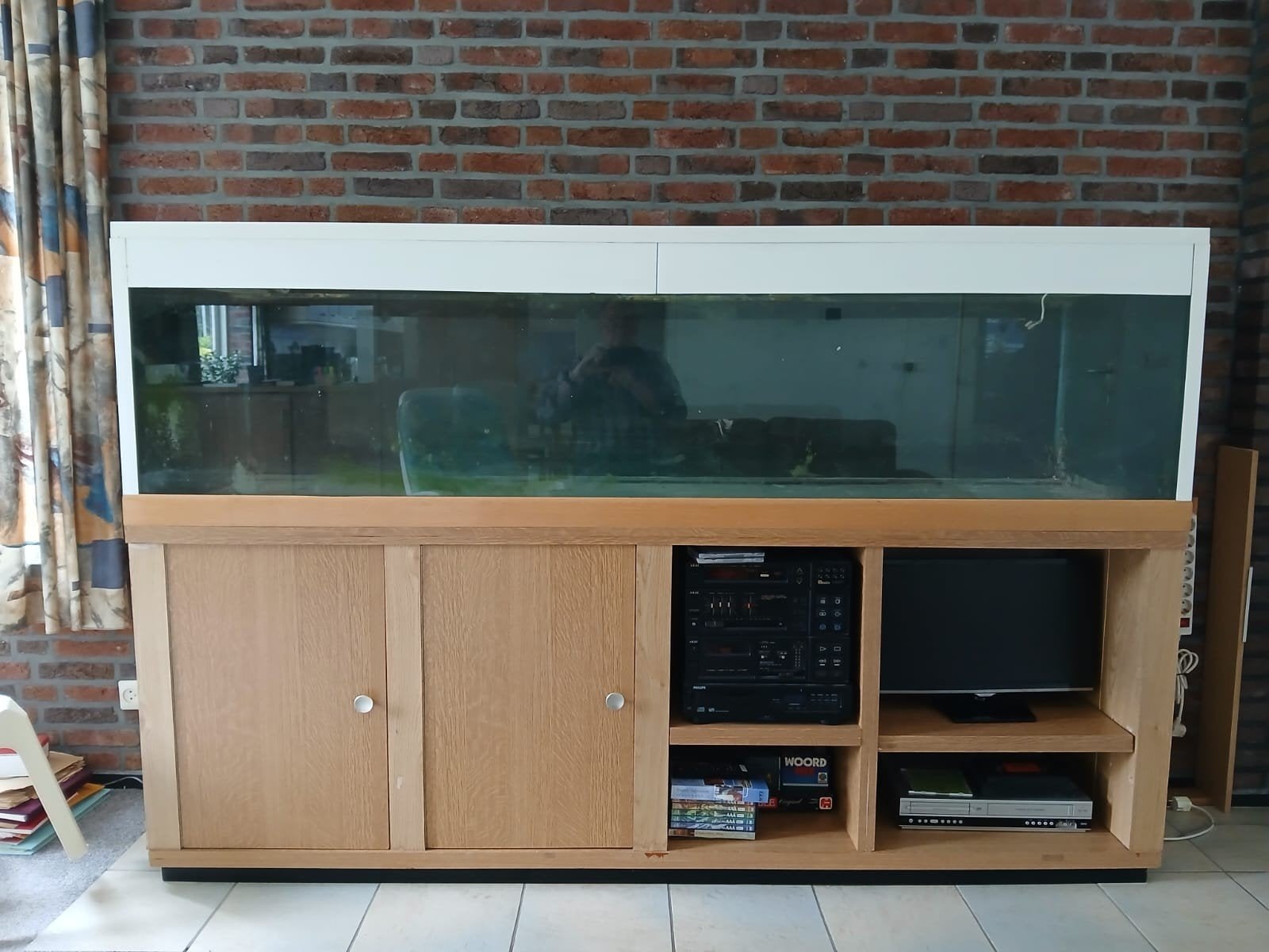 Aquarium, 2021 mm lang, 600 mm hoog, 650 mm diep., Ophalen