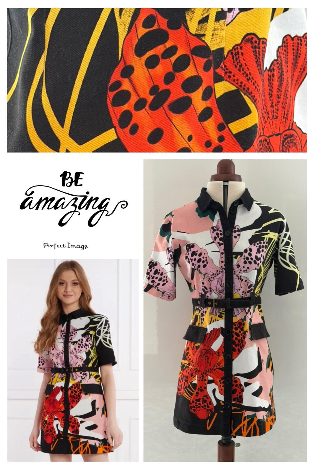 Desigual by C. Lacroix Short Shirt Dress “Almeria Lacroix”, Meerkleurig, Ophalen of Verzenden, Zo goed als nieuw, Maat 36 (S)