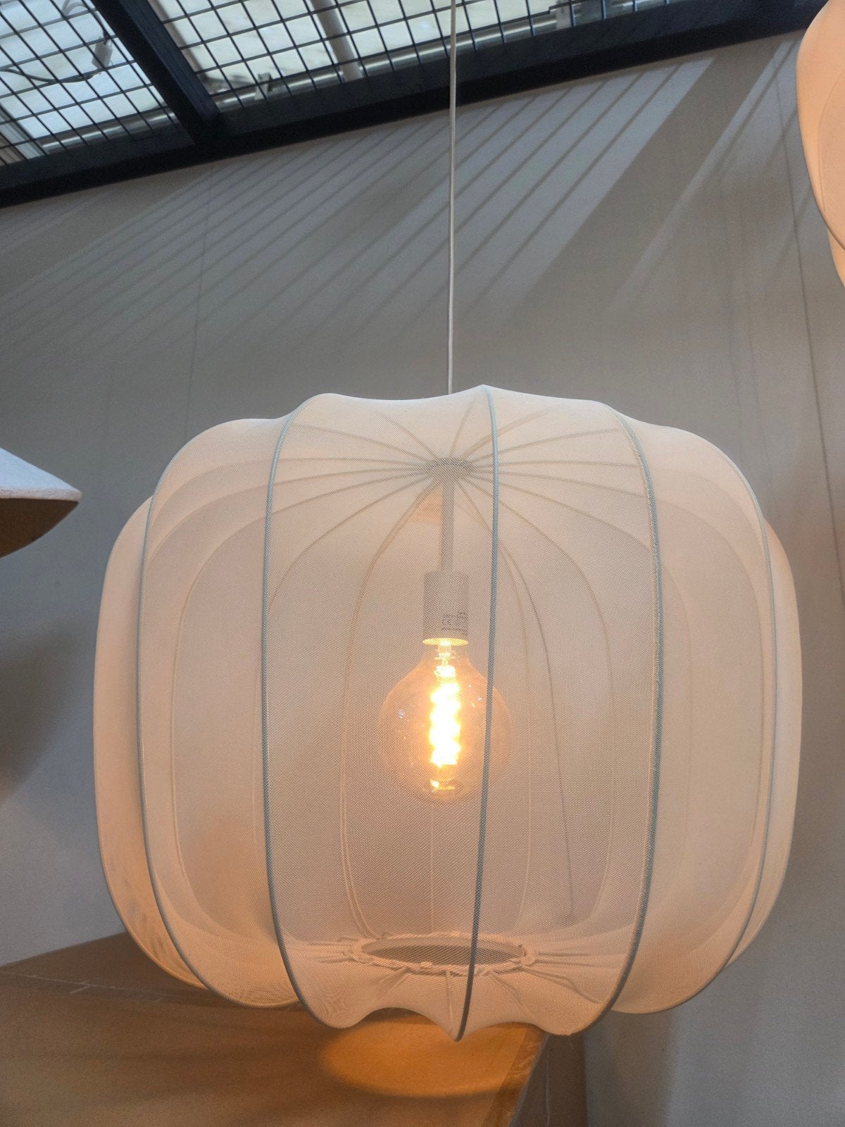 Light & Living Plumeria Hanglamp 60 cm Beige, Modern, Sfeervol, Textiel, Nieuw, E27 (groot)