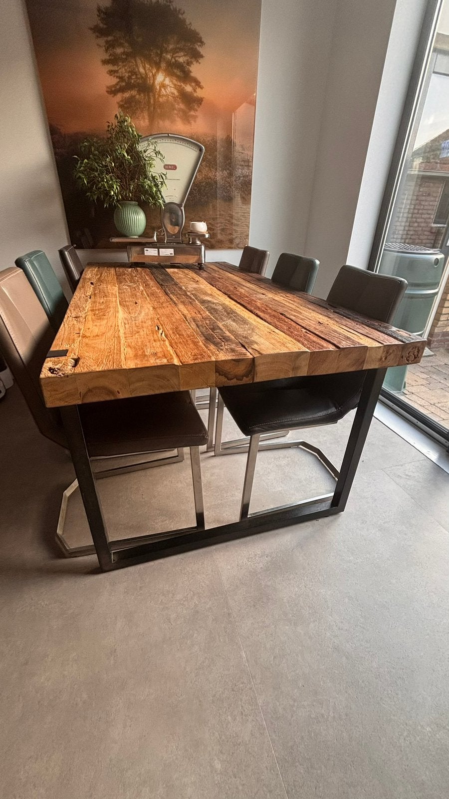 Woon/eetkamer set te koop!, Huis en Inrichting, Tafels | Eettafels, Zo goed als nieuw, 50 tot 100 cm, 150 tot 200 cm, Vijf personen of meer