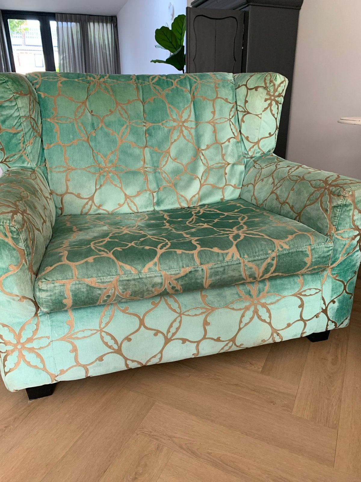 Fauteuil, Huis en Inrichting, Ophalen, Gebruikt, Minder dan 75 cm, 100 tot 125 cm