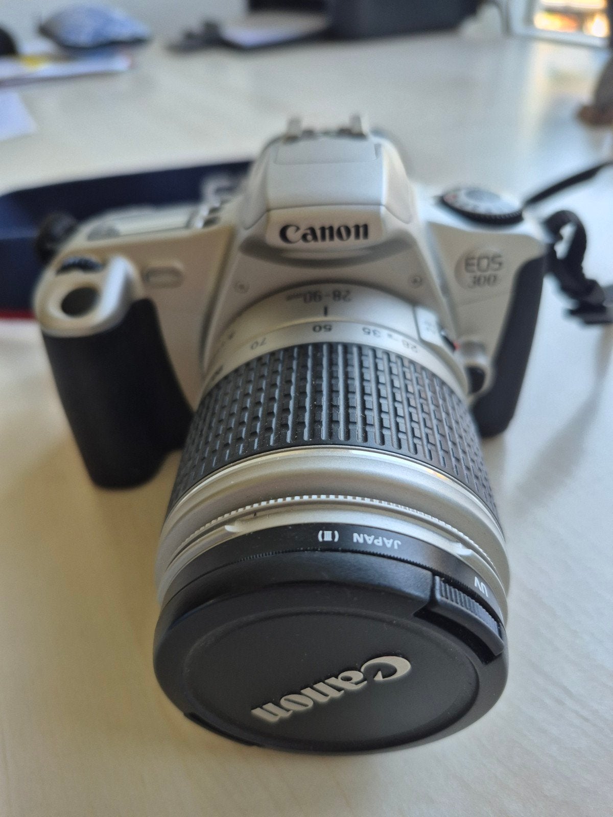 Canon EOS 300 met 28-90 mm, analoog, Ophalen of Verzenden, Gebruikt, Spiegelreflex, Canon