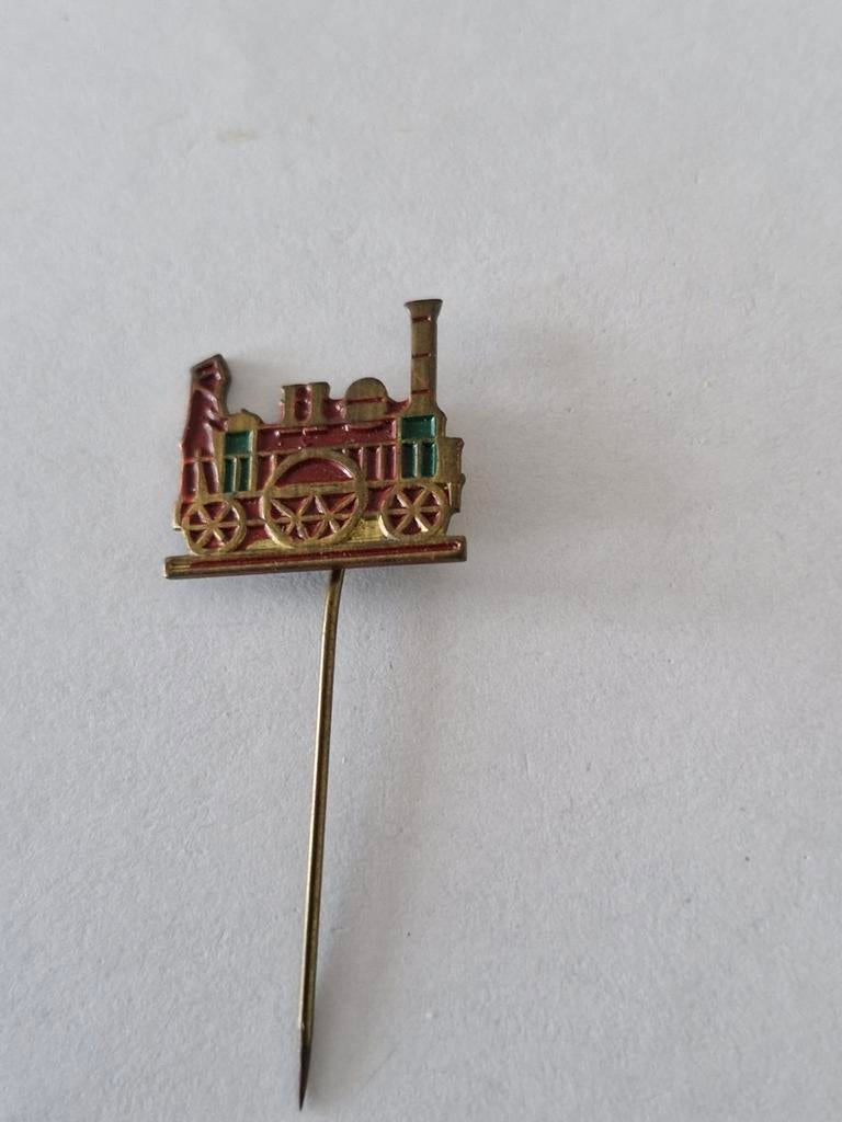 353 Vintage Speld Locomotief Trein Pin Badge, Ophalen of Verzenden