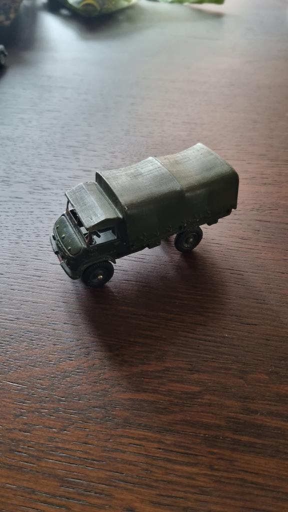 Dinky Toys Mercedes-Benz Unimog 821 - Vintage Legertruck, Overige merken, Gebruikt, Ophalen of Verzenden, Tank