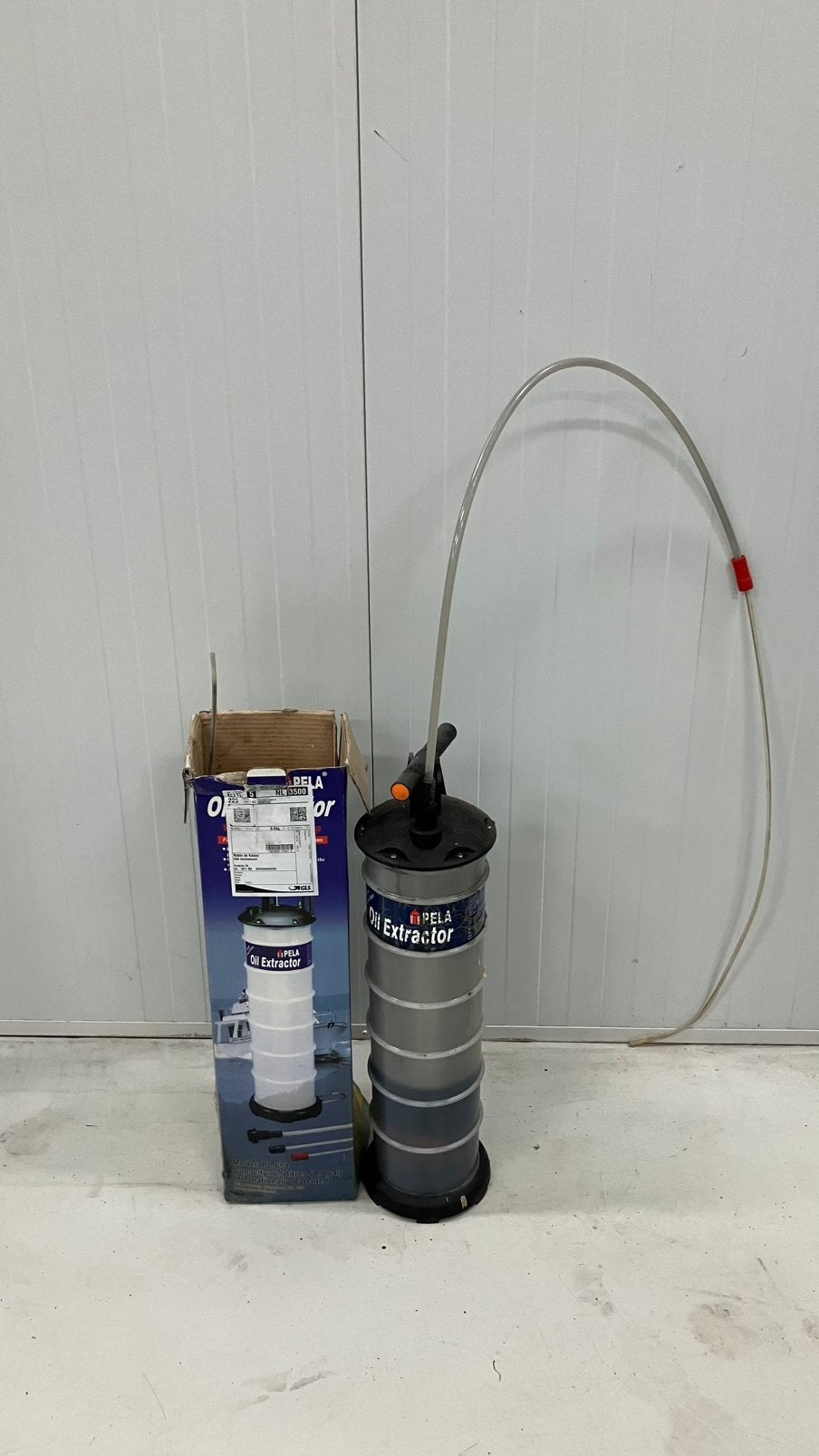 Pela Oil Extractor vacuümpomp groot 6,5 liter, Ophalen, Zo goed als nieuw