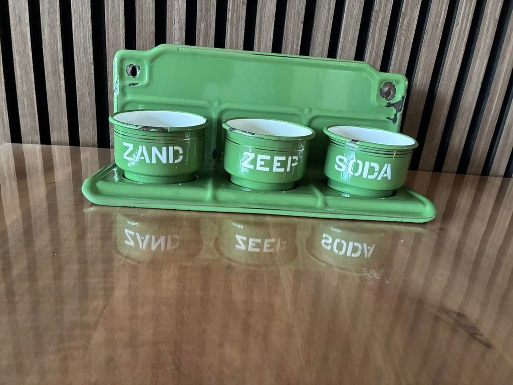 Zand zeep soda groen, Ophalen of Verzenden
