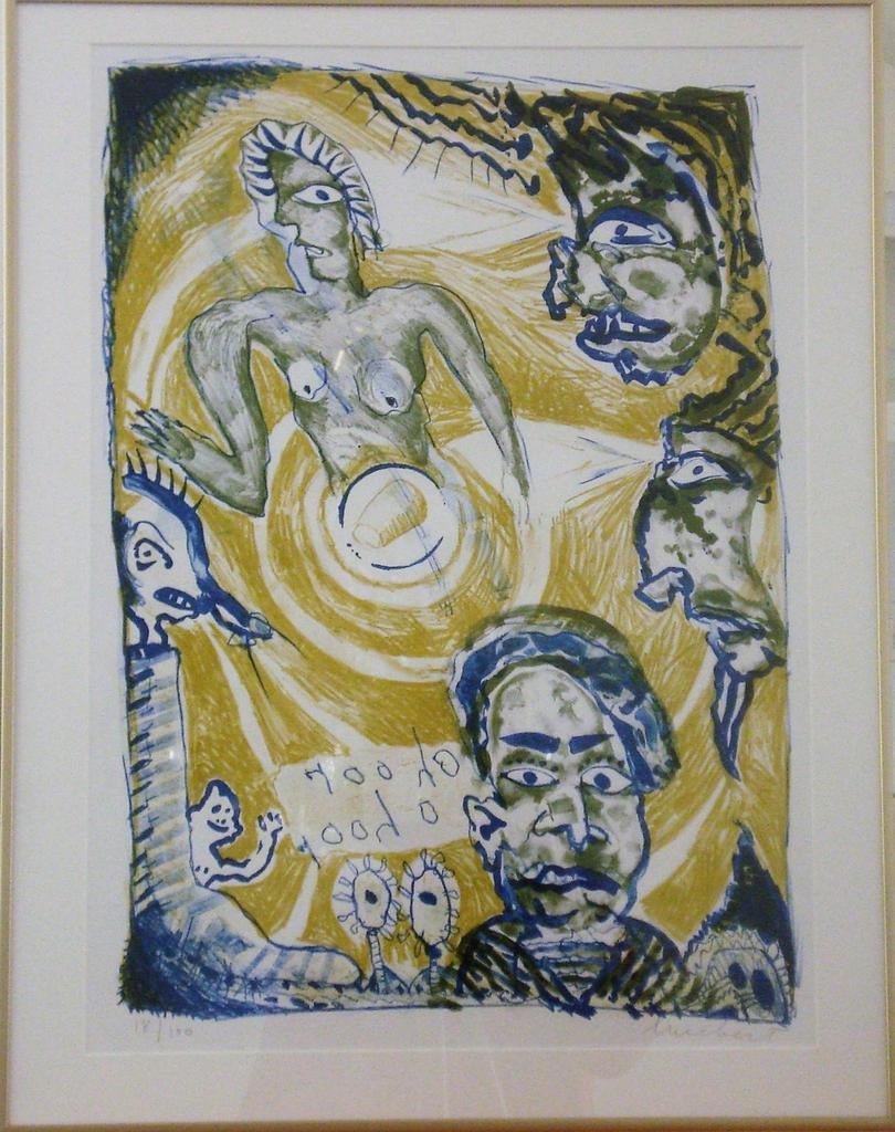 Oh oor O hoor kleuren litho van Lucebert, Ophalen of Verzenden