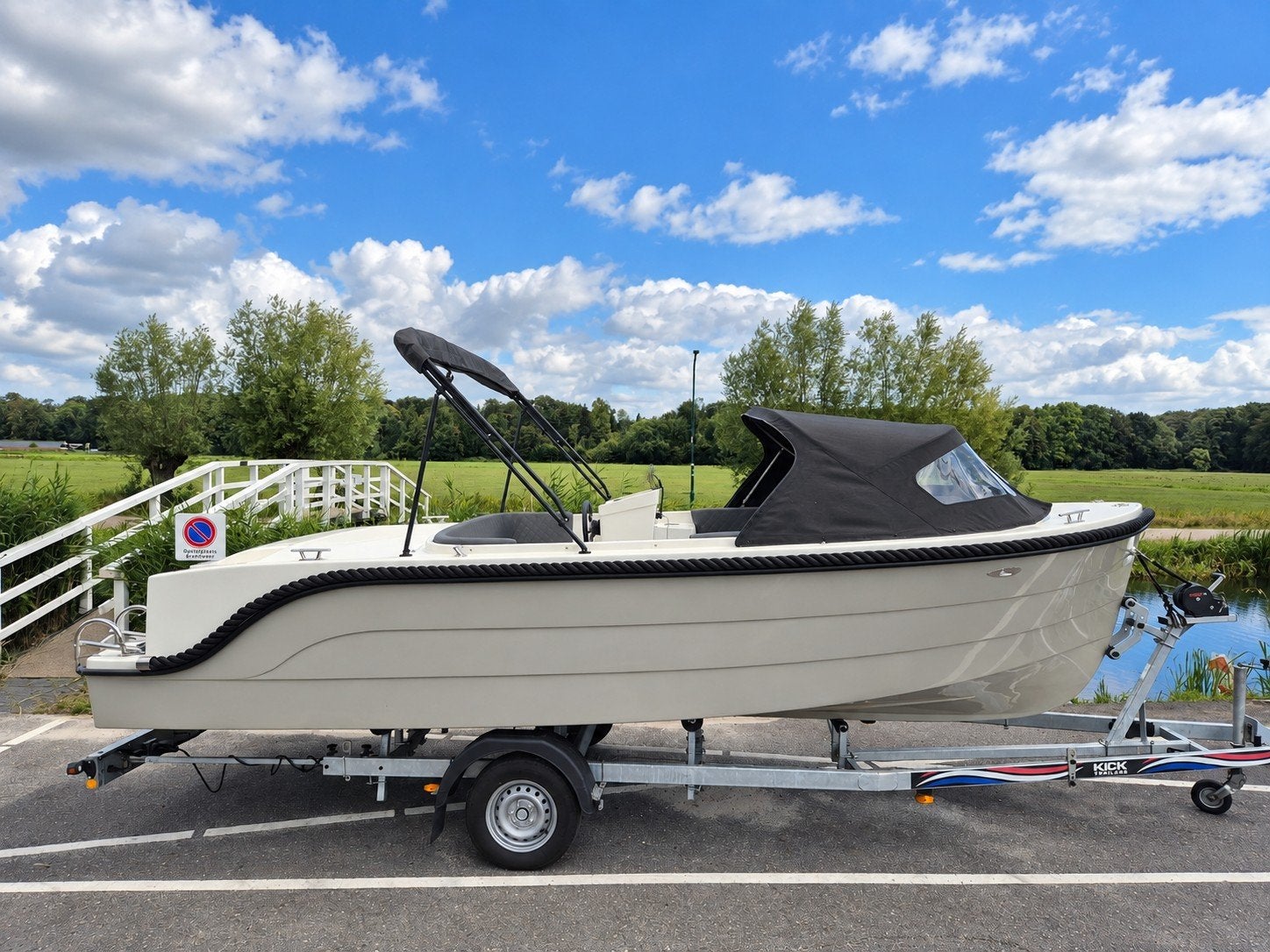 Dreamliner 620 Tender met 30pk Honda evt Trailer, Watersport en Boten, Ophalen, Tender, Rondzit, Zo goed als nieuw
