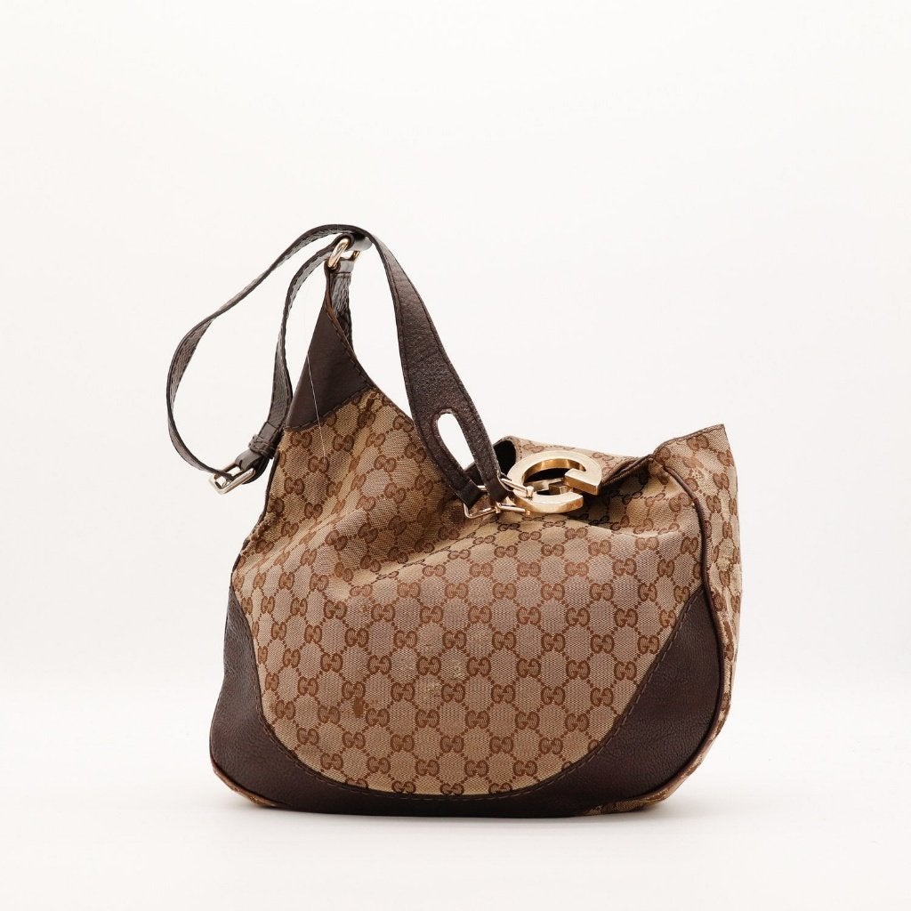 Gucci Charlotte hobotas, Verzenden, Gebruikt, Zwart, Overige typen