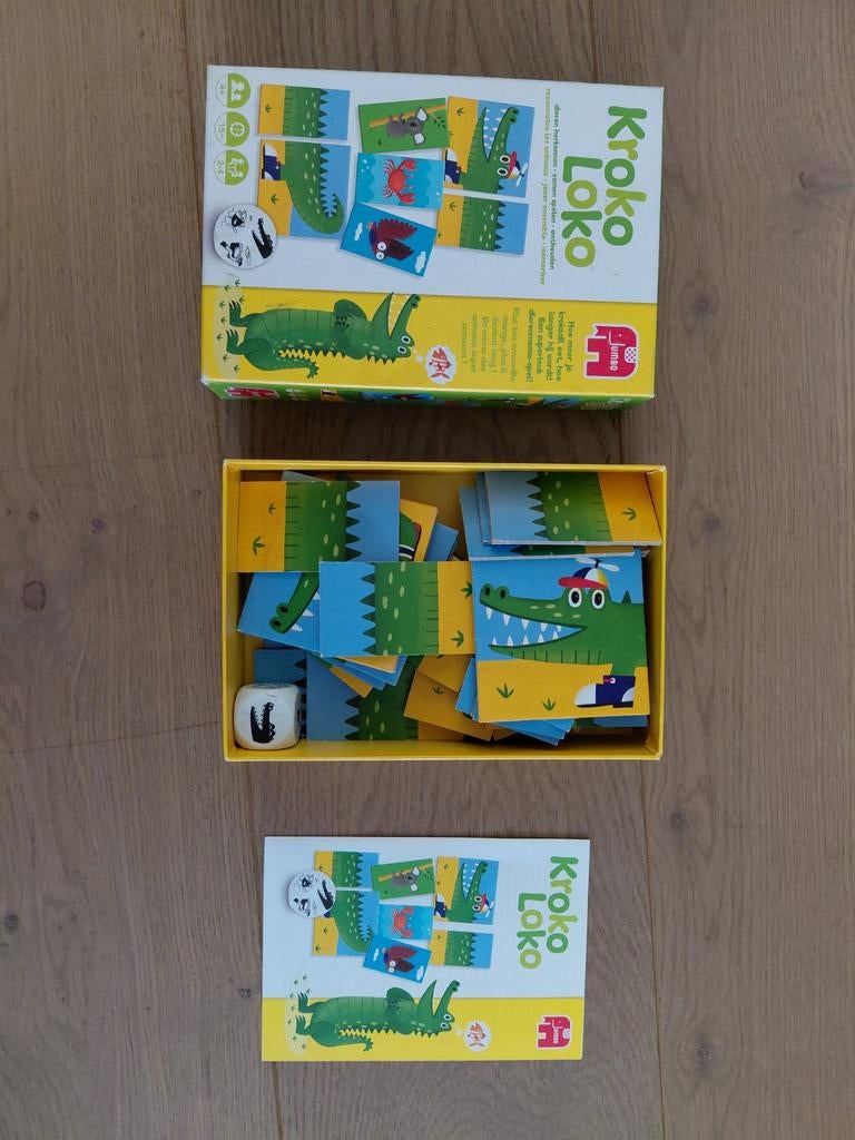 Kroko Loko - Leuk geheugen- en dierenherkenningsspel, Een of twee spelers, Ophalen, Zo goed als nieuw, Jumbo