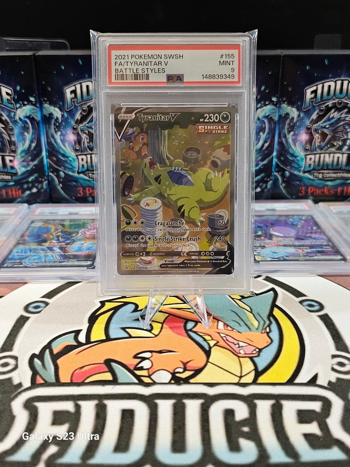pokemon tyranitar V #155, Ophalen of Verzenden, Zo goed als nieuw