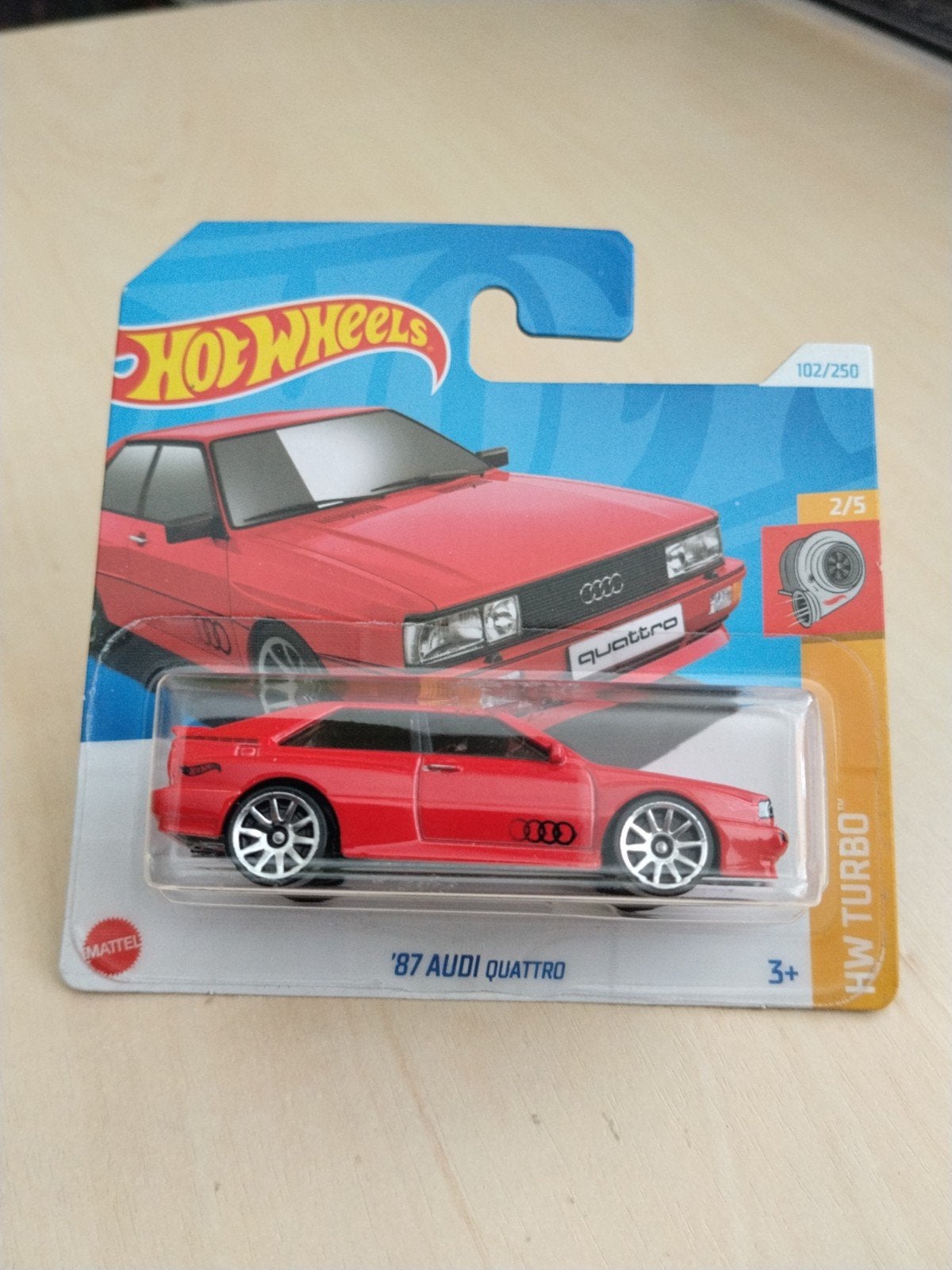 Hotwheels '87 audi quattro hot wheels, Ophalen of Verzenden, Nieuw, Auto