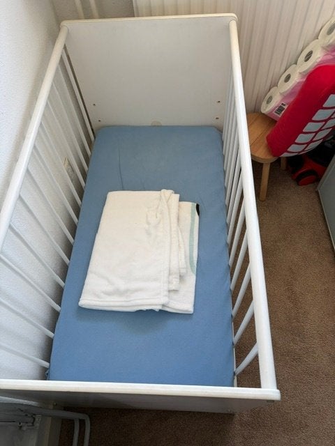 Kinderbedje grtis afhalen, Ophalen, Gebruikt, 70 tot 85 cm, Minder dan 140 cm