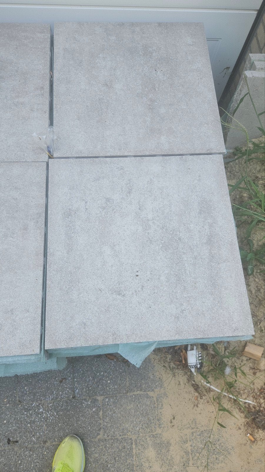 Terrastegels 60x60 cm - 70 stuks, Ophalen, Gebruikt, 10 m² of meer, Beton