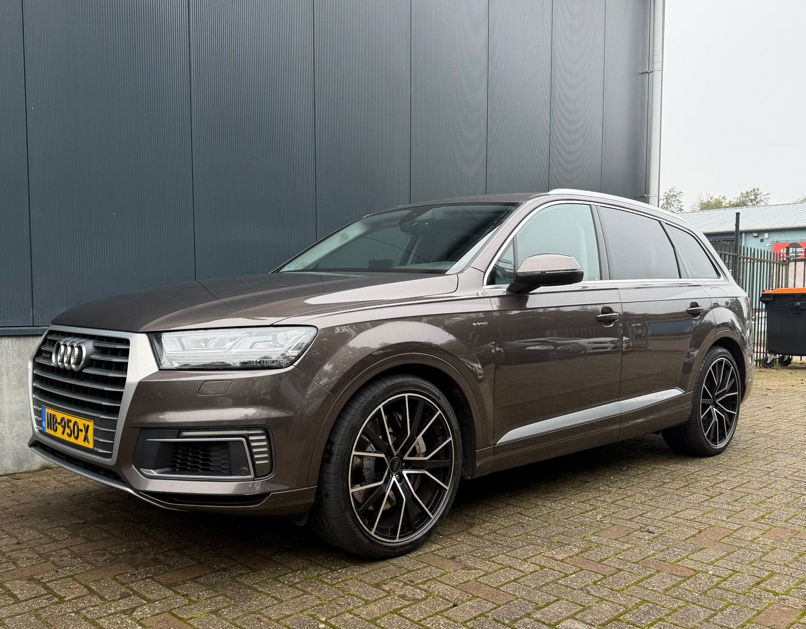 🟤 AUDI Q7 3.0 TDI E-TRON - Zeer zuinig! - 3x S-Line 🟤, Auto's, Automaat, Bruin, 2420 kg, 340 pk