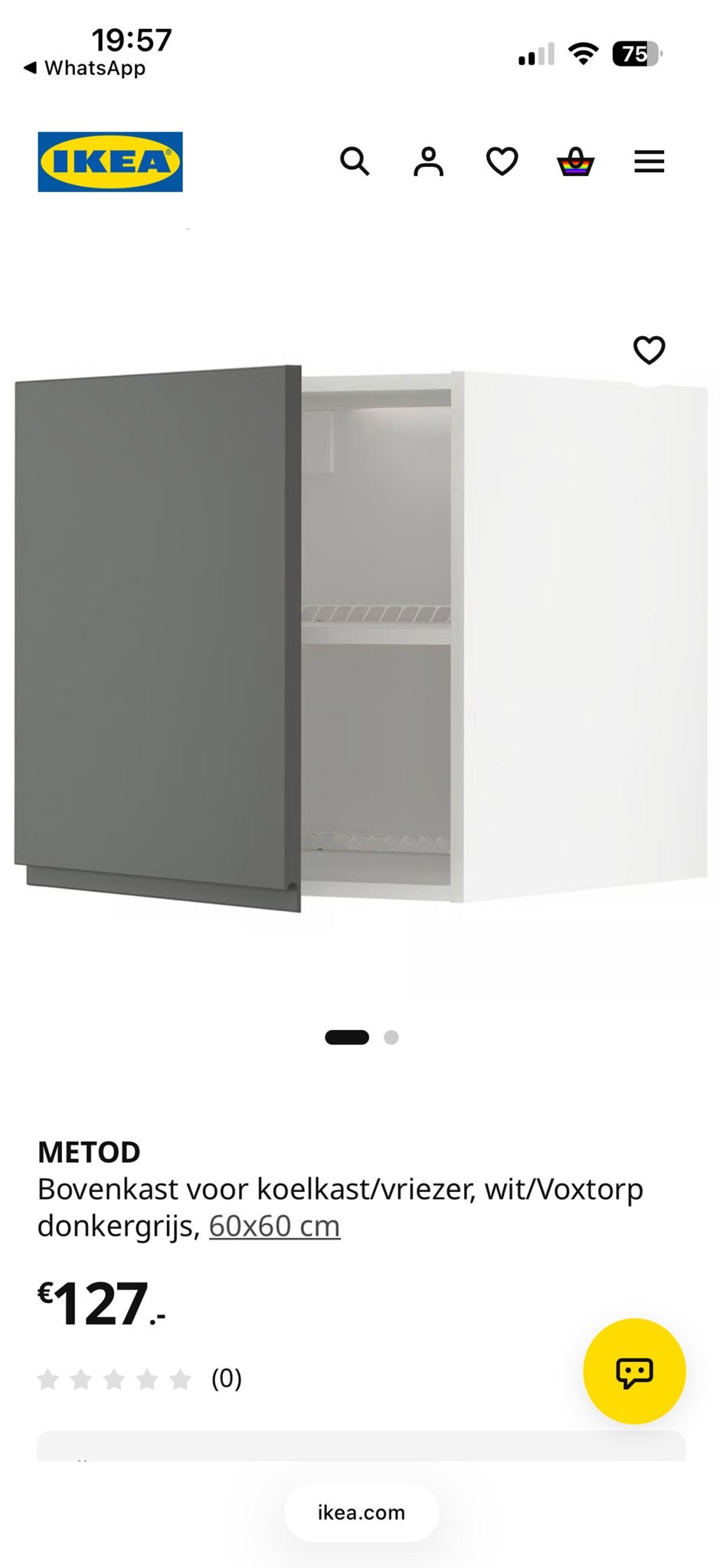 IKEA METOD keuken bovenkastjes, Ophalen, Gebruikt