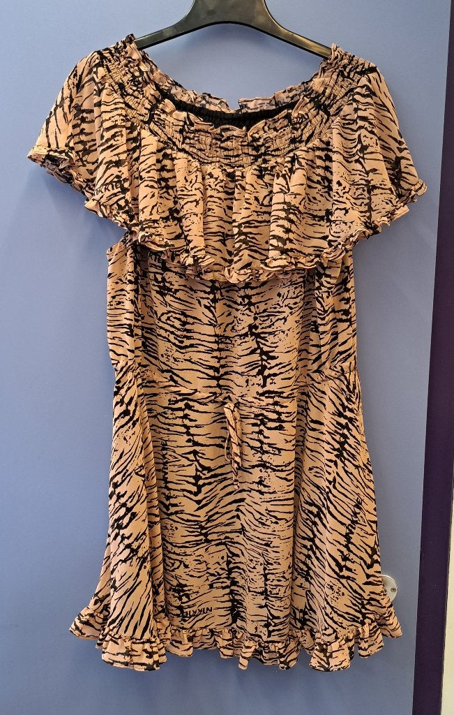 Nikkie Ramona-Lee Dress Print Black/Tawny Brown 38 nr 46322