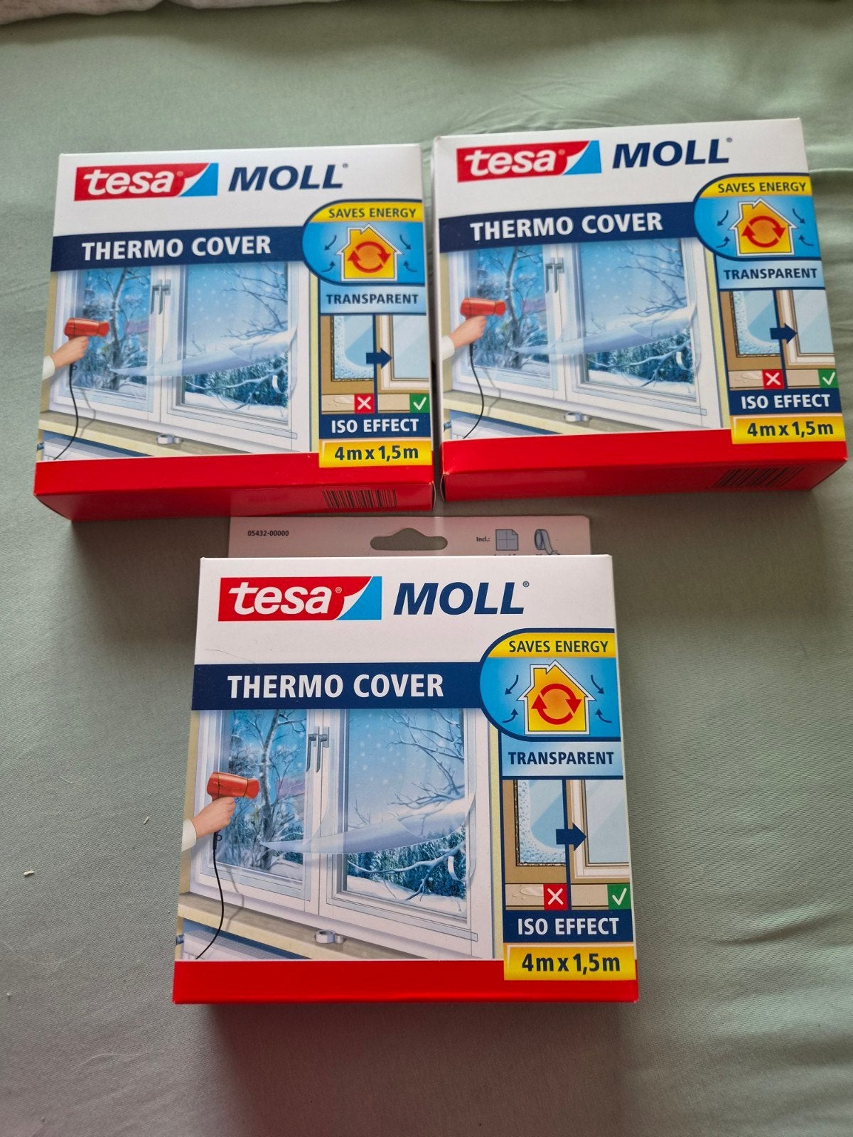 Tesa Moll Thermo Cover Raamfolie raamisolatie, Doe-het-zelf en Verbouw, Isolatie en Afdichting, Nieuw, Ophalen of Verzenden