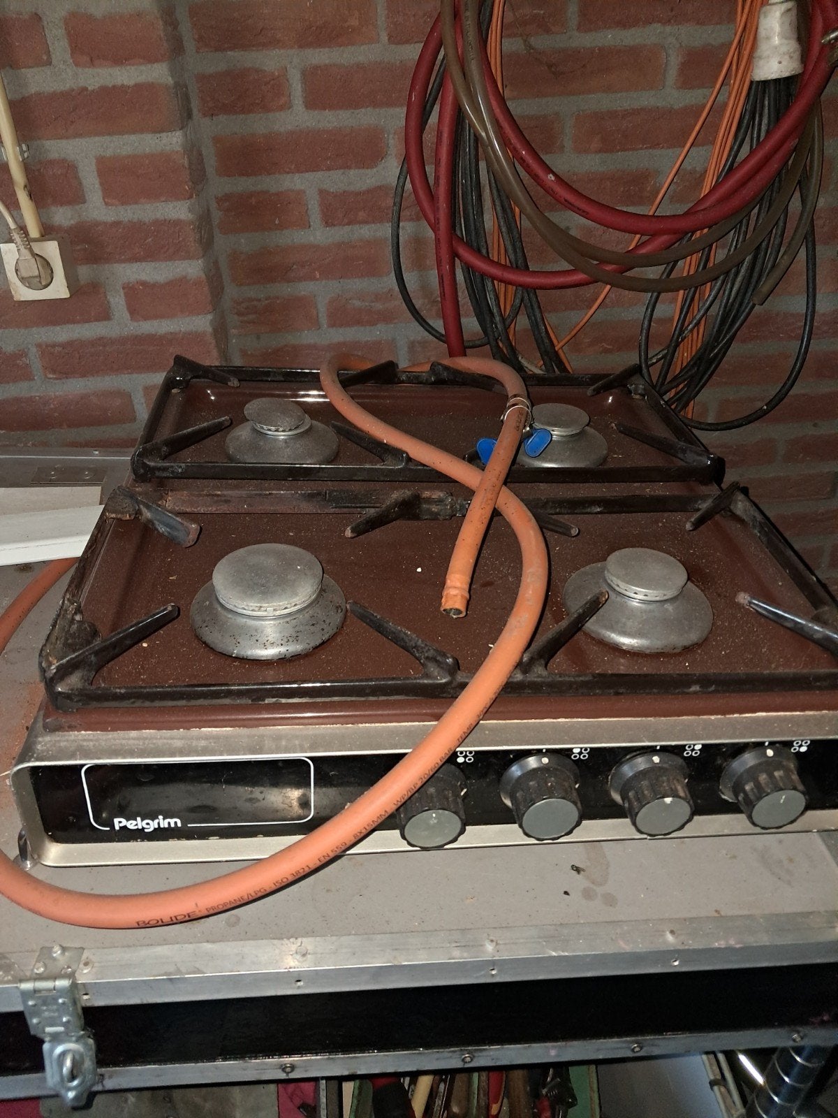 gasstel, Witgoed en Apparatuur, Ophalen, Gebruikt, 4 kookzones, Gas