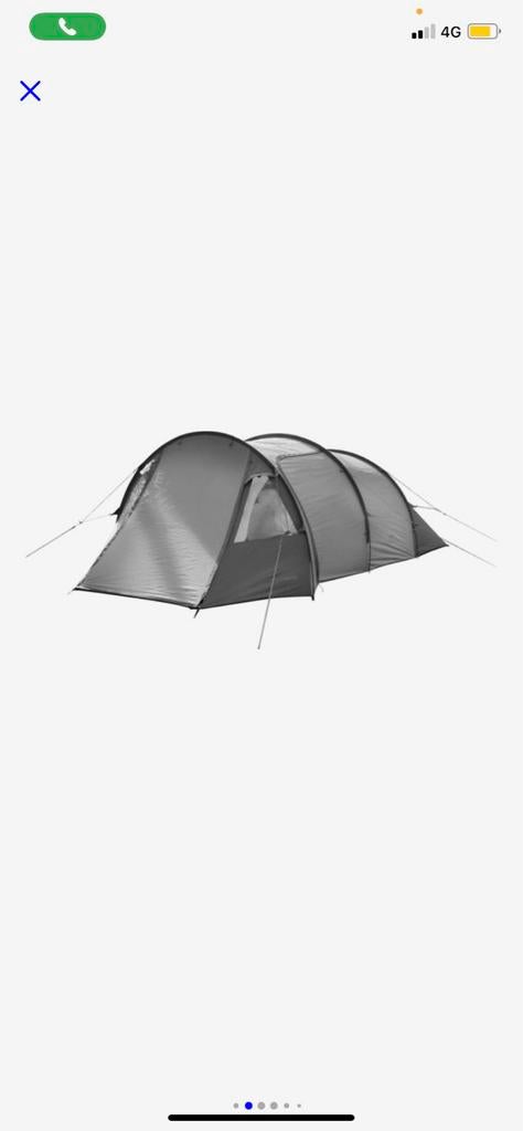 De Wolfsberg 3-persoons tunneltent, Caravans en Kamperen, Ophalen of Verzenden, Zo goed als nieuw, Tot en met 3