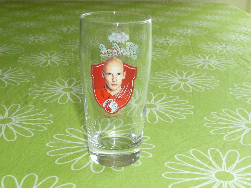 Clubglas FC Twente - Jan van Halst - 40 jaar FC Twente #, Verzamelen, Ophalen of Verzenden, Zo goed als nieuw, F.C. Twente, Overige typen