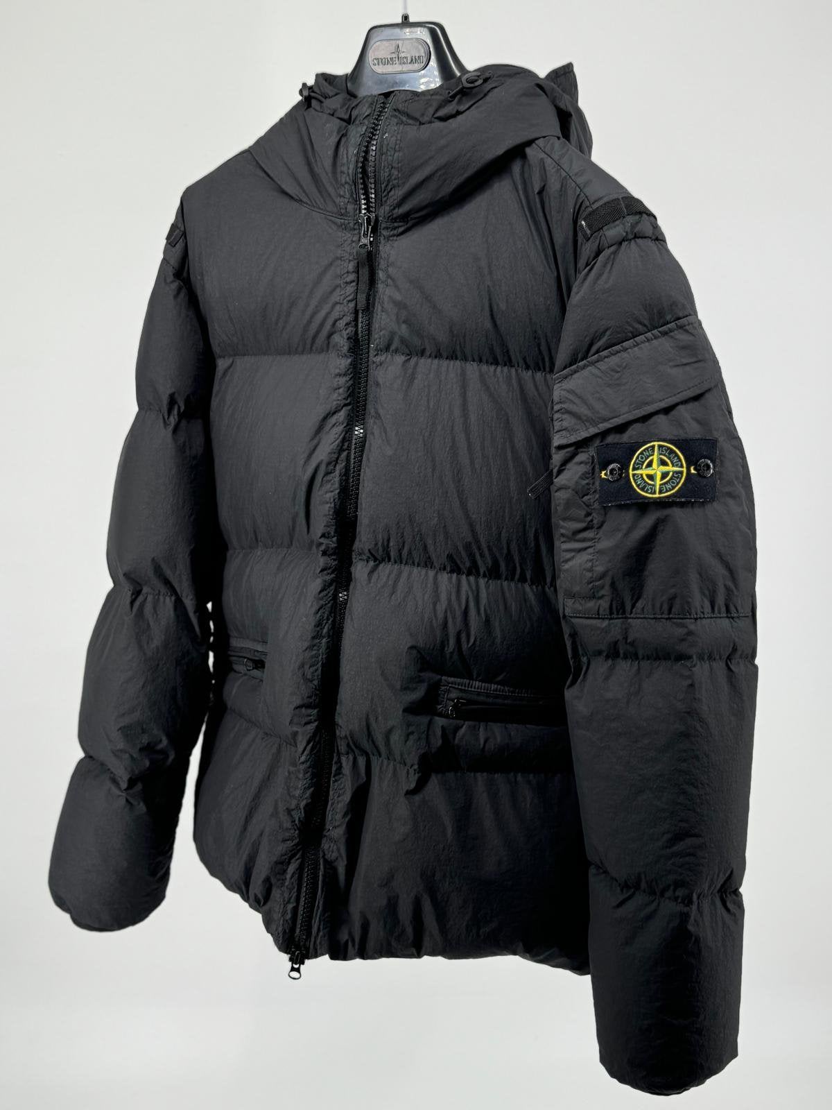 Stone Island Garment Dyed Crinkle - Maat Large, Kleding | Heren, Maat 52/54 (L), Stone, Zwart, Ophalen of Verzenden