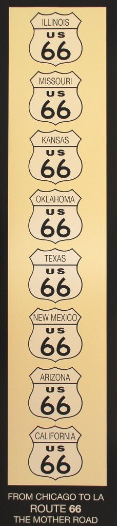 Rod Kennedy Offset Lithografie " Route 66 The Mother Road ", Antiek en Kunst, Kunst | Litho's en Zeefdrukken, Ophalen of Verzenden