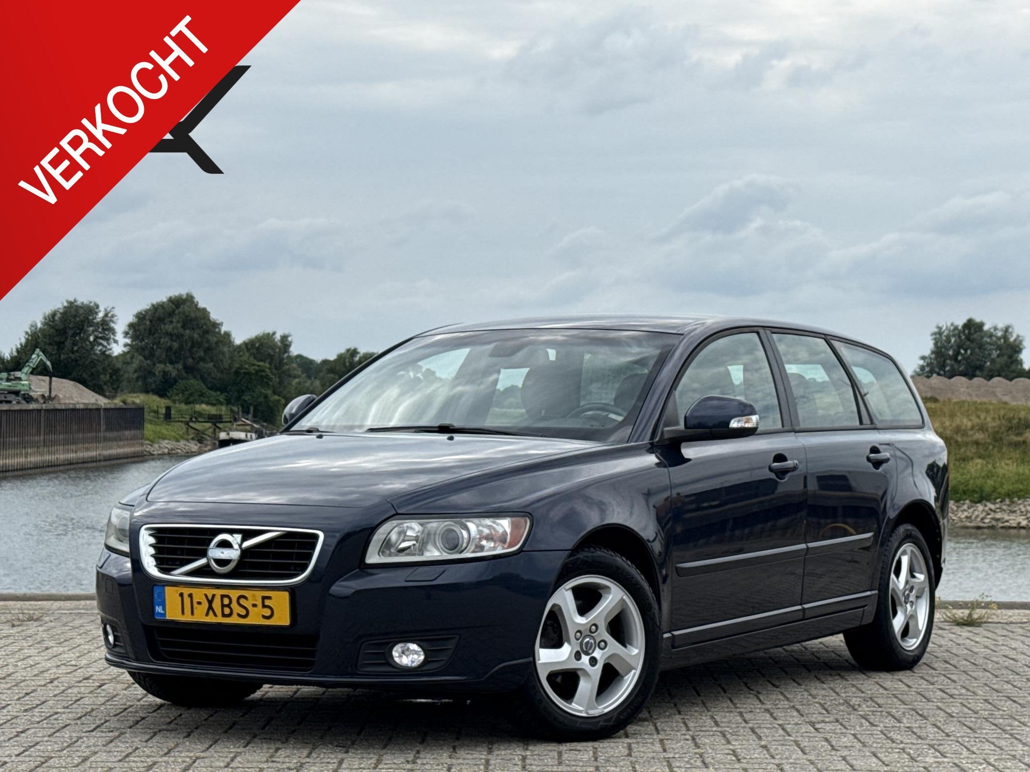 Volvo V50 2.0 Limited Edition | Eerste eigenaar | NAP, Gebruikt, Zwart, 4 cilinders, Blauw