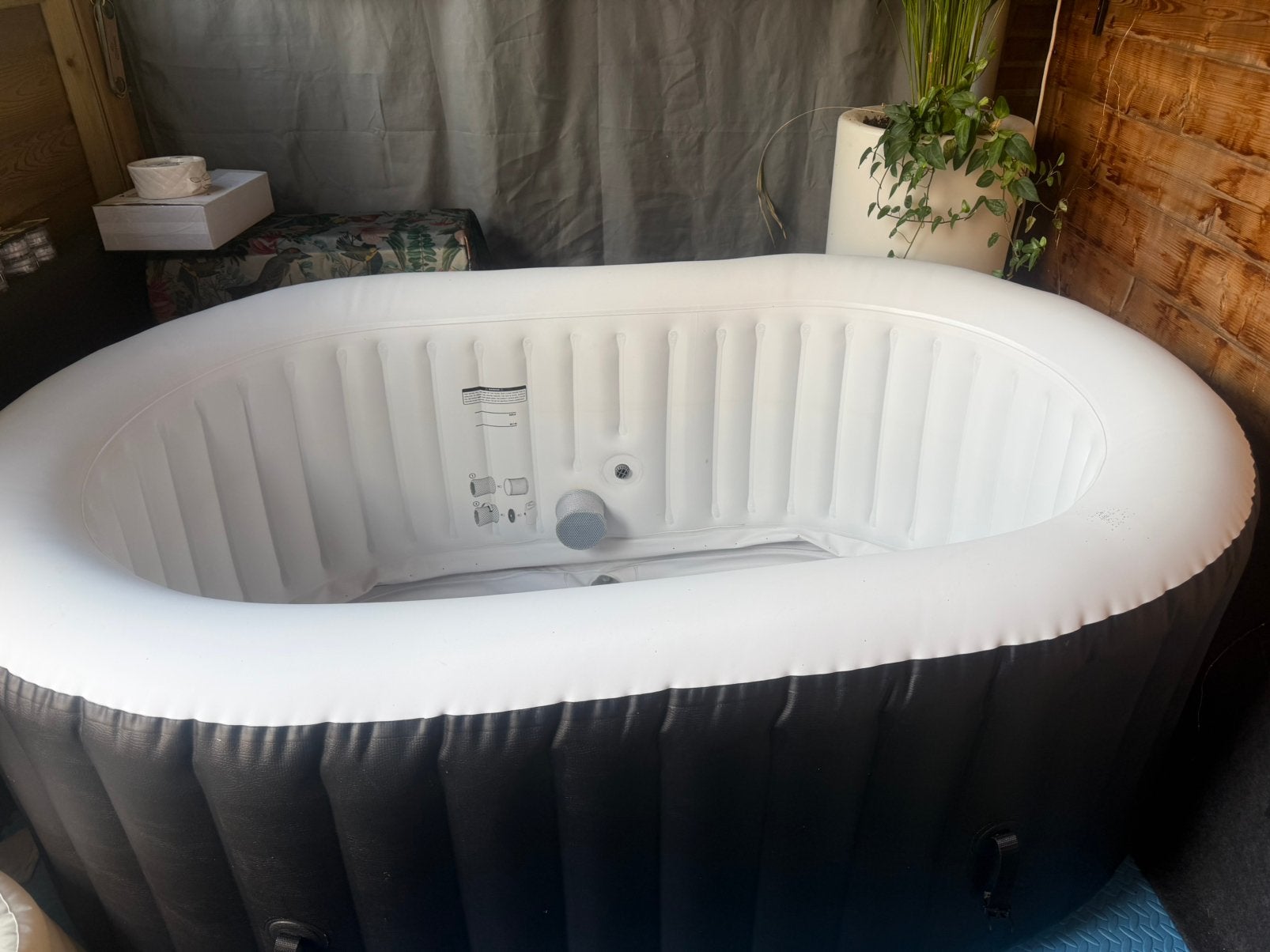 Jacuzzi, Tuin en Terras, Bubbelbaden en Hottubs, Ophalen of Verzenden, Zo goed als nieuw, Filter, Opblaasbaar