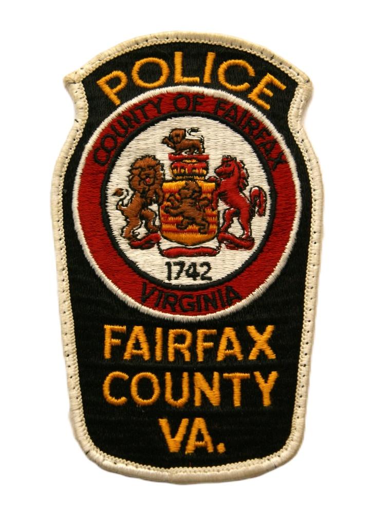 Patch / Embleem Police USA Fairfax County VA, Ophalen of Verzenden, Landmacht, Amerika, Embleem of Badge
