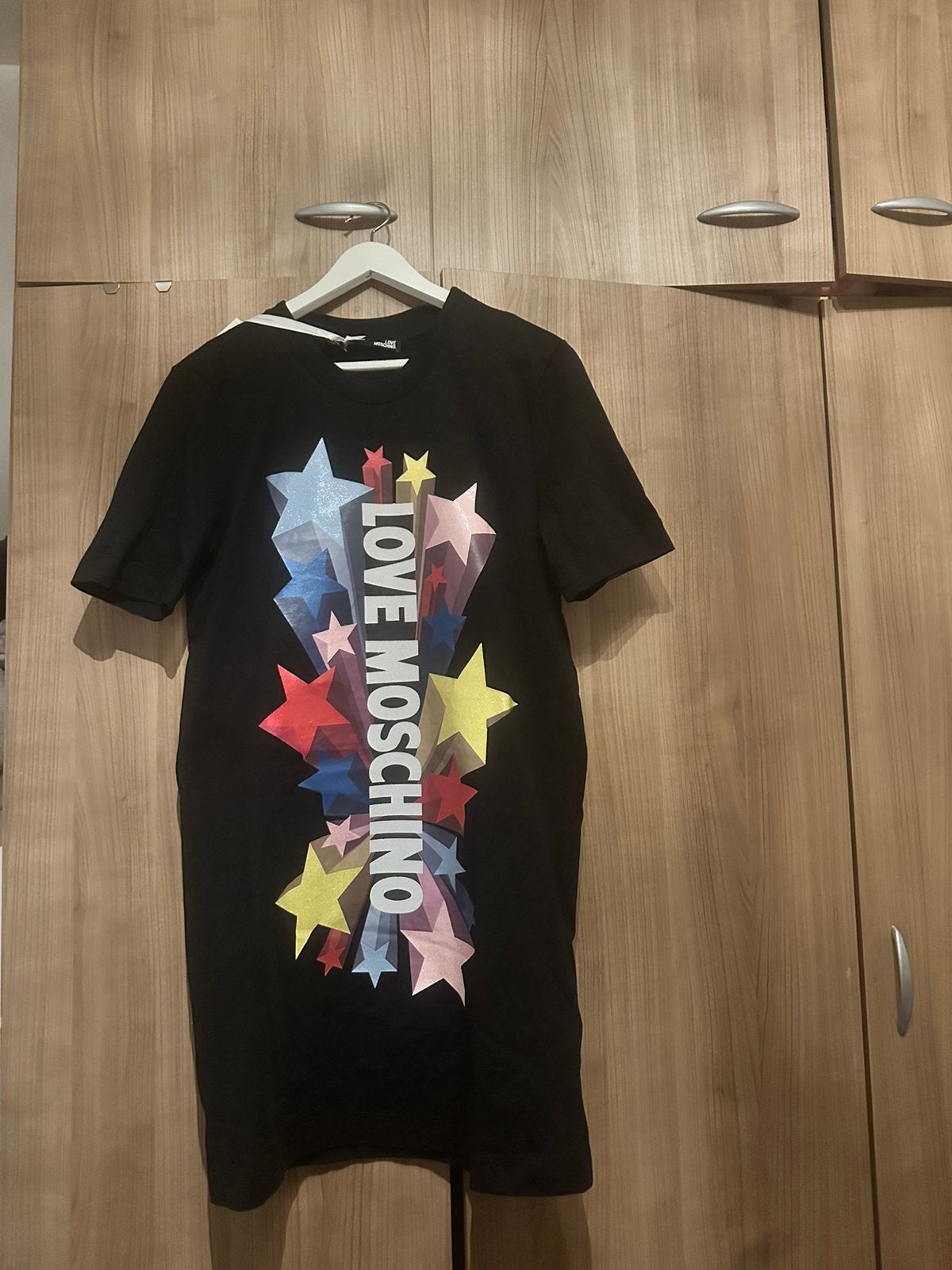 Oversized Moschino jurkje M, nieuw!, Maat 38/40 (M), Zwart, Nieuw, Ophalen of Verzenden