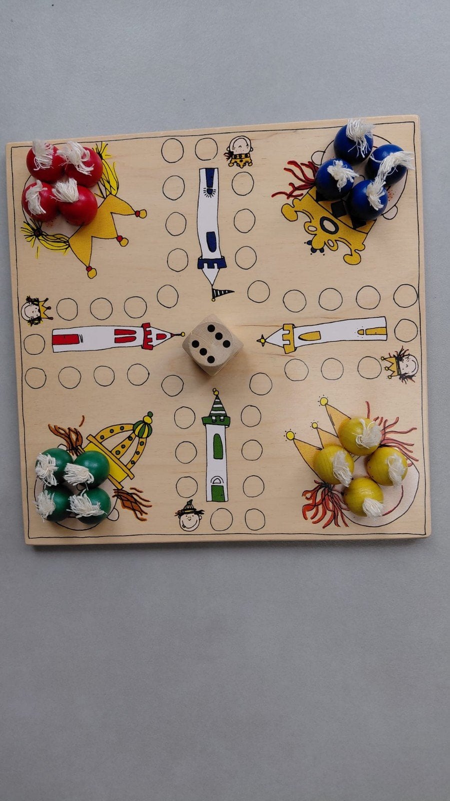 Janbibejans 'Koningsspel' - Origineel bordspel, Drie of vier spelers, Ophalen of Verzenden, Gebruikt, Janbibejan