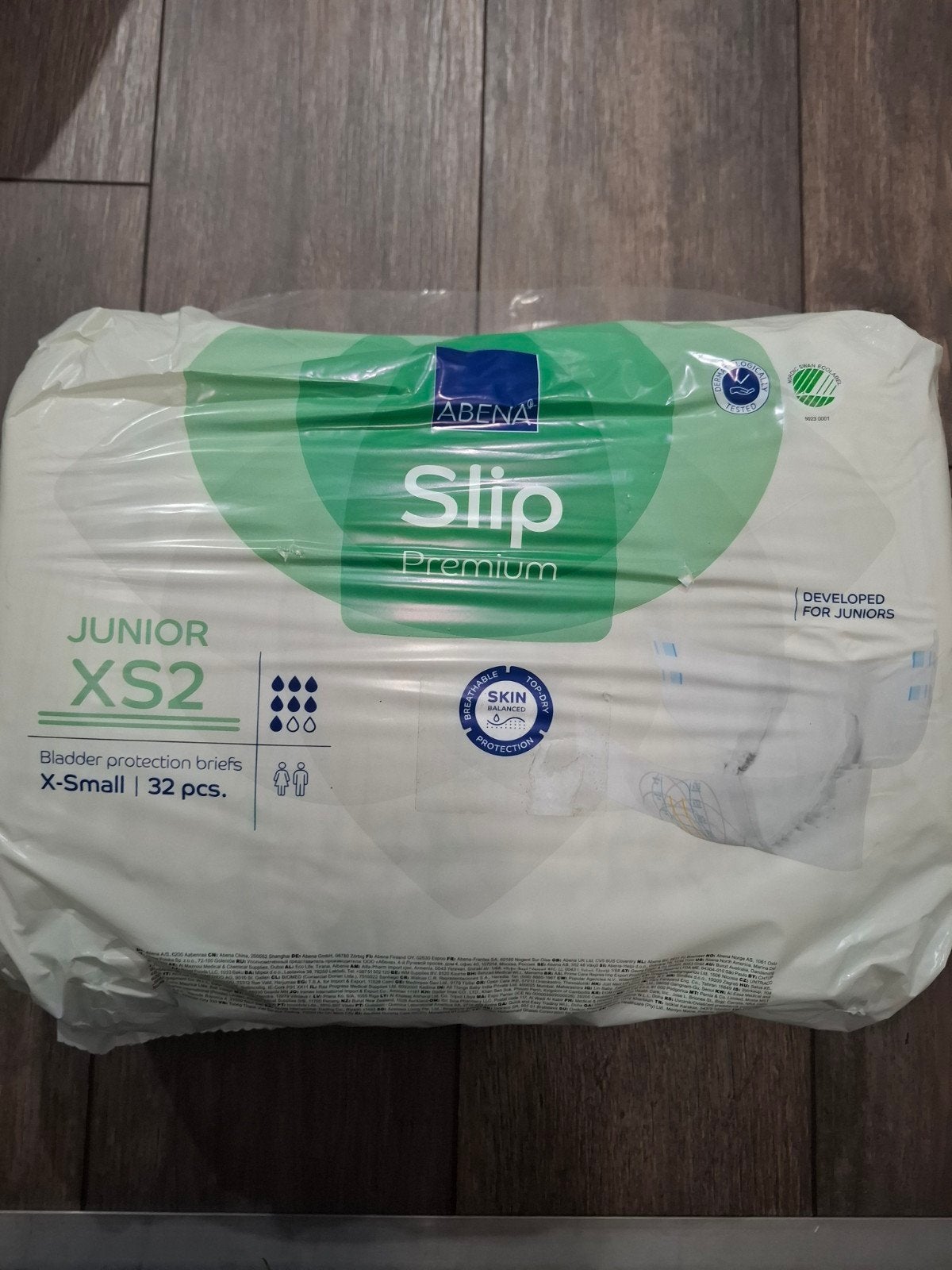 Abena xs junior, Ophalen
