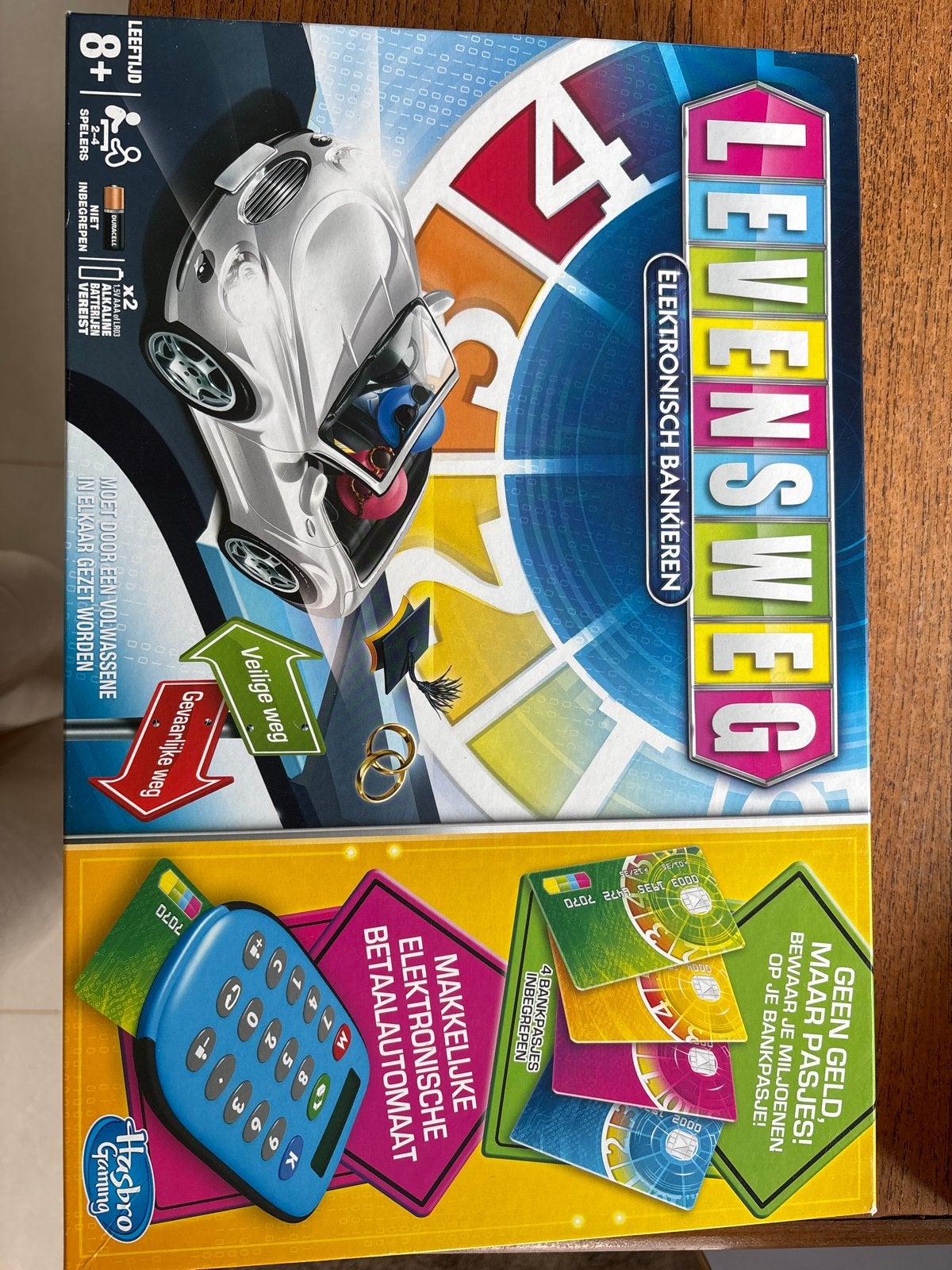 Levensweg Elektronisch Bankieren Bordspel Hasbro, Drie of vier spelers, Ophalen of Verzenden, Gebruikt