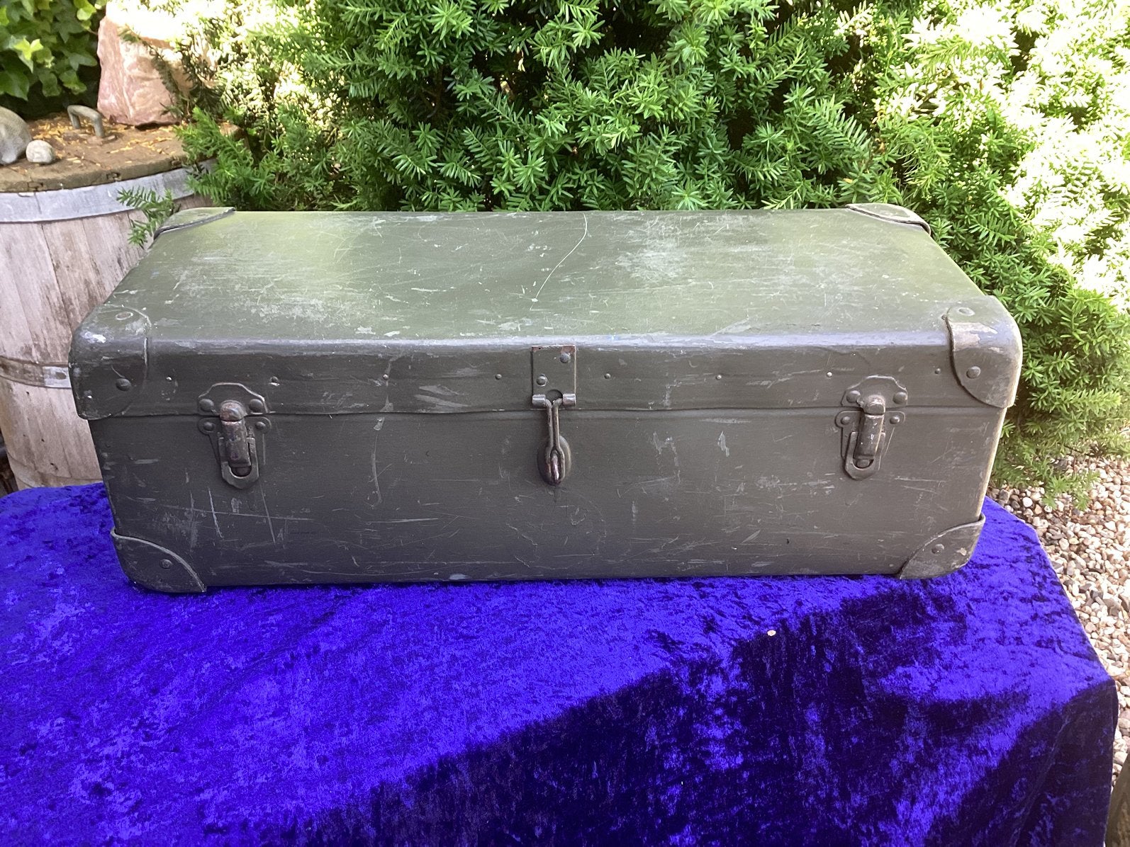 Militaire leger groene koffer,53x22x18 cm,deco,opbergen., Ophalen of Verzenden, Landmacht, Nederland