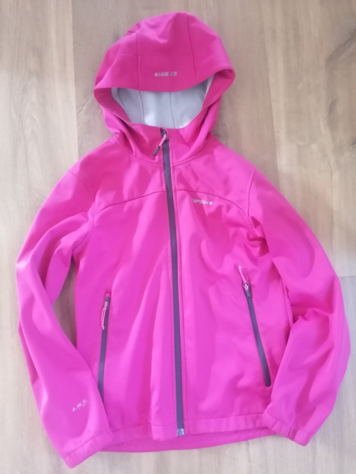 Icepeak Softshell Jas Felroze Maat 152 - 2 Stuks Beschikbaar, Ophalen of Verzenden, Gebruikt, Icepeak, Meisje