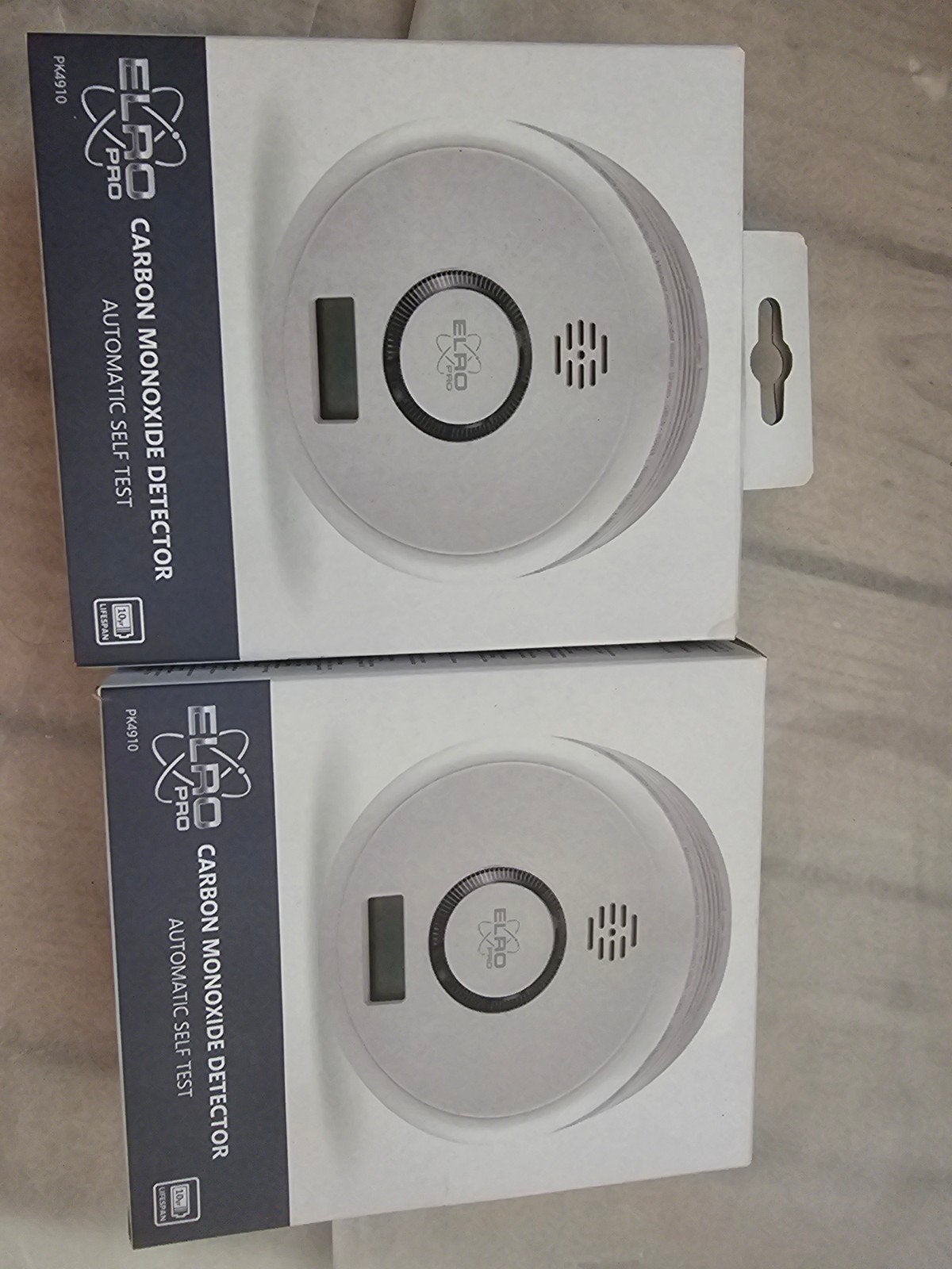 ELRO CO Koolmonoxidemelder - Nieuw in doos, Detector, Sensor of Melder, Nieuw, Ophalen of Verzenden, Overige soorten